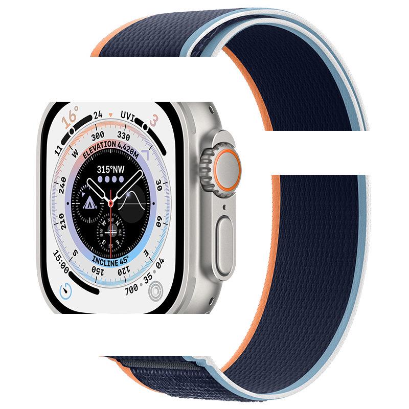 Apple Watch Ultra 10/9 Nylon Woven Velcro Trail Loop Strap