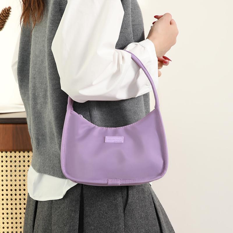 Minimalist Mini Nylon Handbag for Women Casual Underarm Bag with Multiple Color Options Great for Shopping Daily Life and Weekend Outings