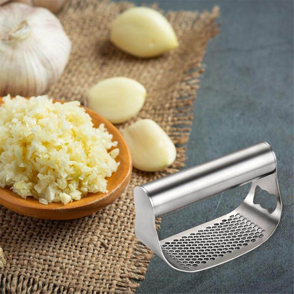 Stainless Steel Garlic , New Rocker, Comfort Handle Chopper for Crushing Kitchen Tools