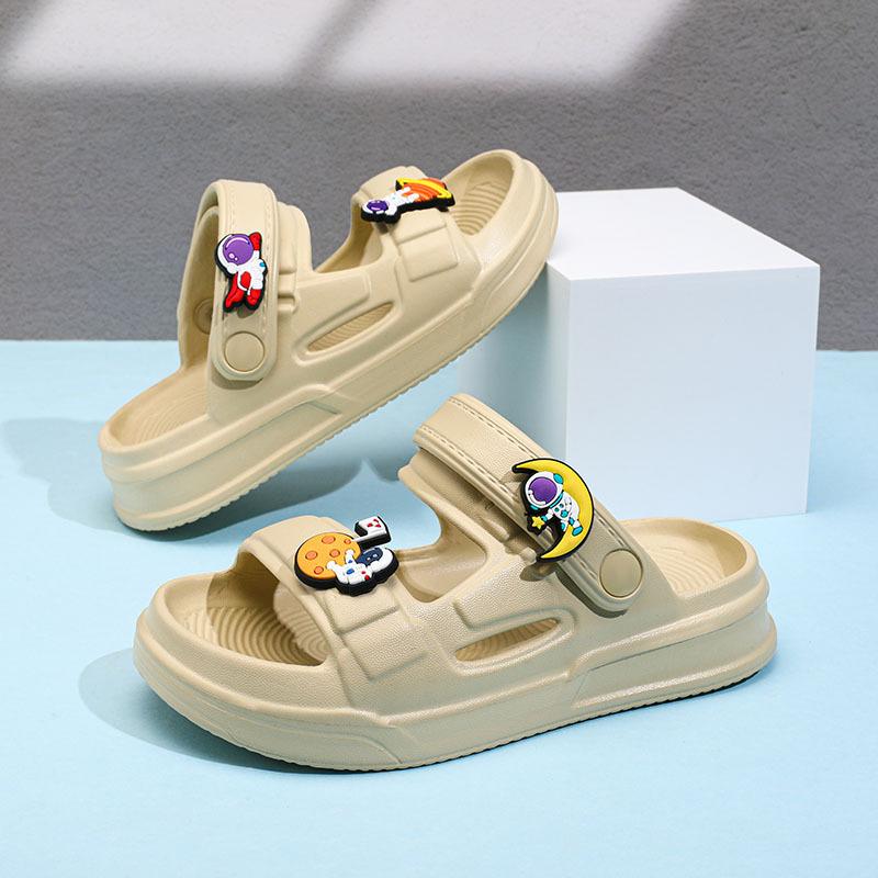 

Summer Breathable Sandals For Boys With Cartoon Design Eva Non Slip Footwear Durable 2627 хакі