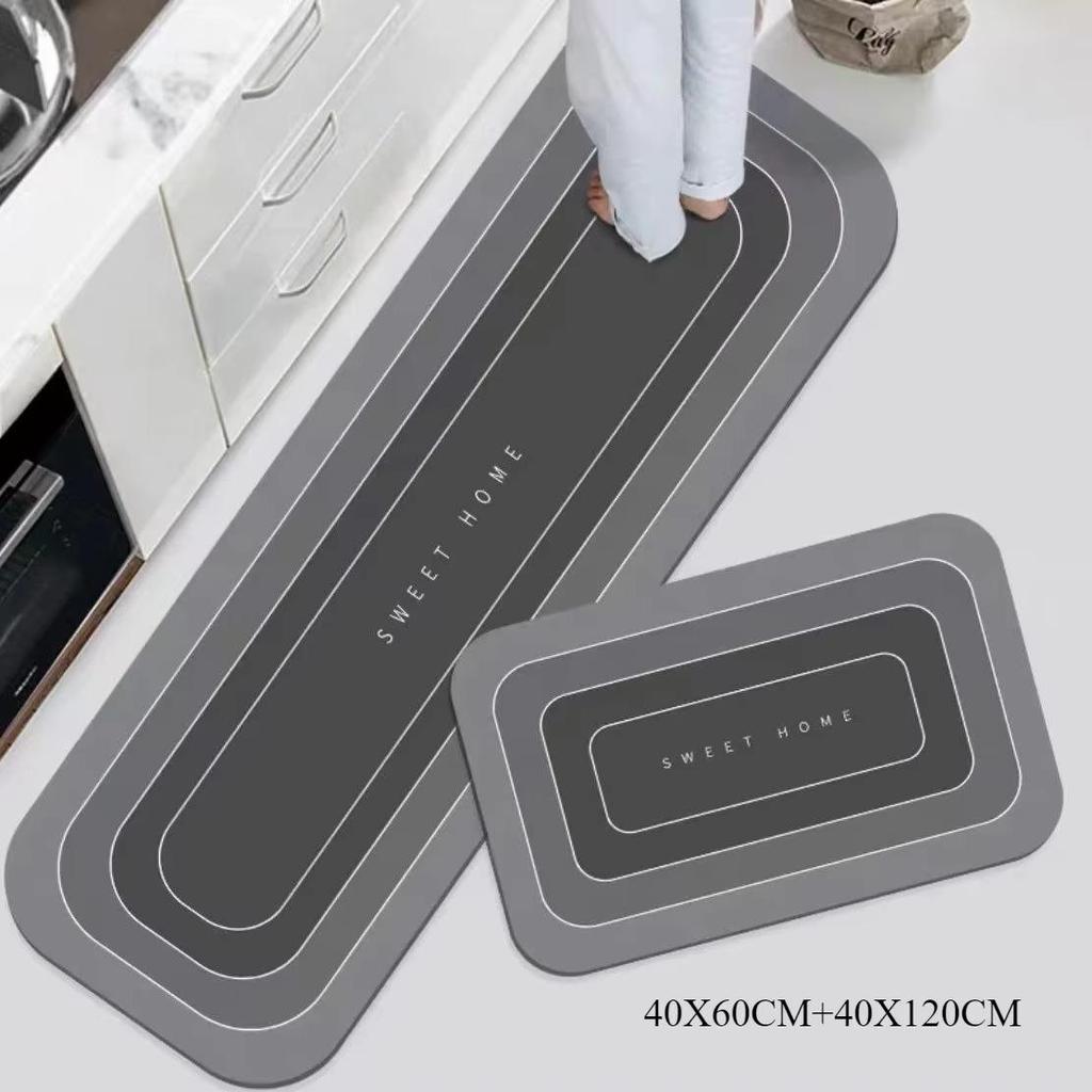 Anti-Slip Mat 1PCS Kitchen Mat Waterproof Non-slip Anti-Dirt Resistant Floor Mat Home Entrance Door Carpet Strip Set