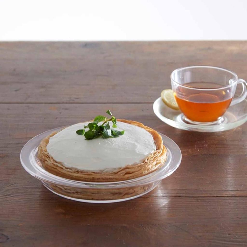 Hario Made In Japan Heat-resistant Glass Pie Dish 400ml BUONO Kitchen HPZ-40-BK Clear