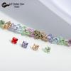 Colorful Square Prong Rhinestones: Right-Angle Silver Crystal Zircon for DIY Phone Chains and Jewelry.
