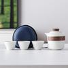 Light Luxury Hand-painted One Pot Three Cups High-end Travel Tea Set Portable Set Teapot Teacup Business Commemorative Gift