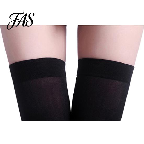 Women's Sexy Pure Color Opaque Thigh High Stockings Over The Knee Socks