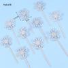Frozen Princess Snowflake Cake Topper - Acrylic White Christmas Decoration for Baking and Birthdays