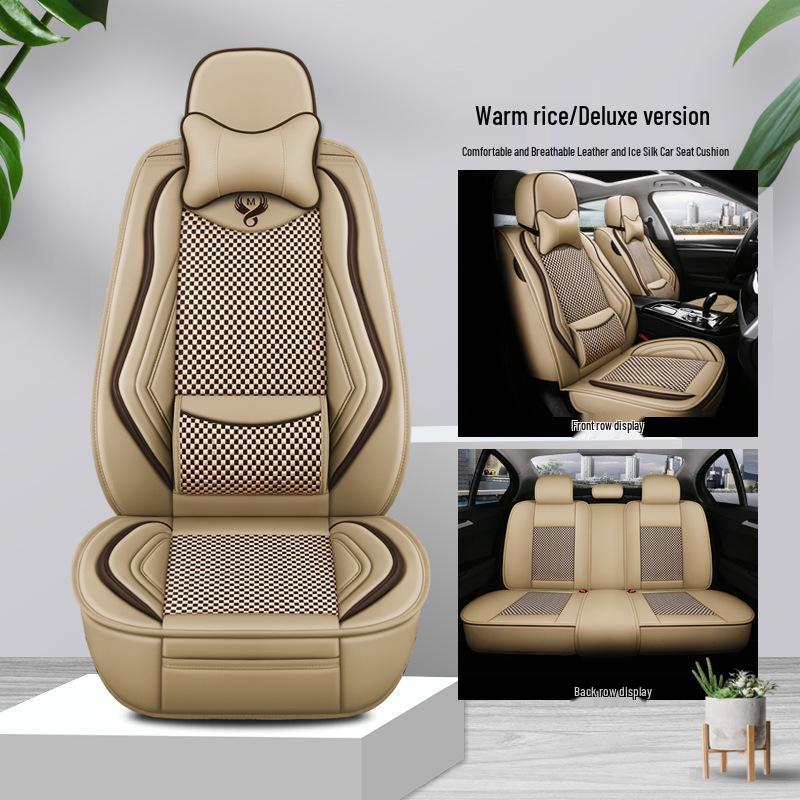 Huachen Zhonghua H-Series Ice Silk Universal Car Seat Cushion - Four Seasons Full Coverage