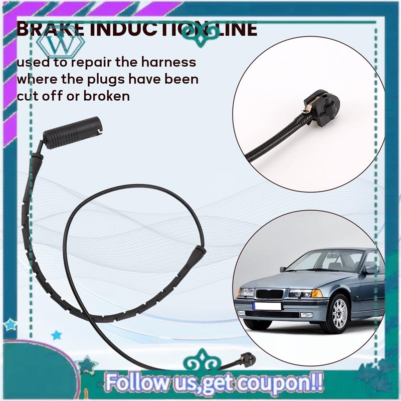 AA92-Front Brake Pad Wear Sensor Fits For BMW E36 3 Series Brake Wear Sensor 34351181338 чёрный