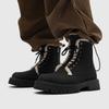 Hot Men's Snow Boots High Top and Warm Style Design Daily Business or Office Outdoor Fashion Street High Quality Shoes Black