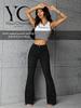 2025 Neue Damen Micro-Flare Jeans: Herbst Schlankmachende Europäische & Amerikanische Weitbein-Pendlerhose