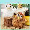 Red Book Collectible Rooster Plush Toy With Sound For Kids Room Decor
