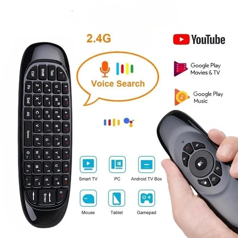 Klawiatura bezprzewodowa 2.4G Klawiatura mysz latająca Klawiatura mini z uczeniem IR dla PC Projektor TV BOX Laptop