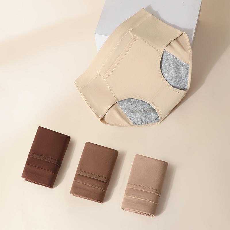 High Waist Women Menstrual Panties Physiological Panty Leak Proof Underwear Period Pants Breathable Cotton Girls Briefs