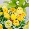 72-216PCS Yellow Cotton Ball Chick Easter Plush Chicken for Holiday Decorations Party Decor Cute Easter Decorations for Kids