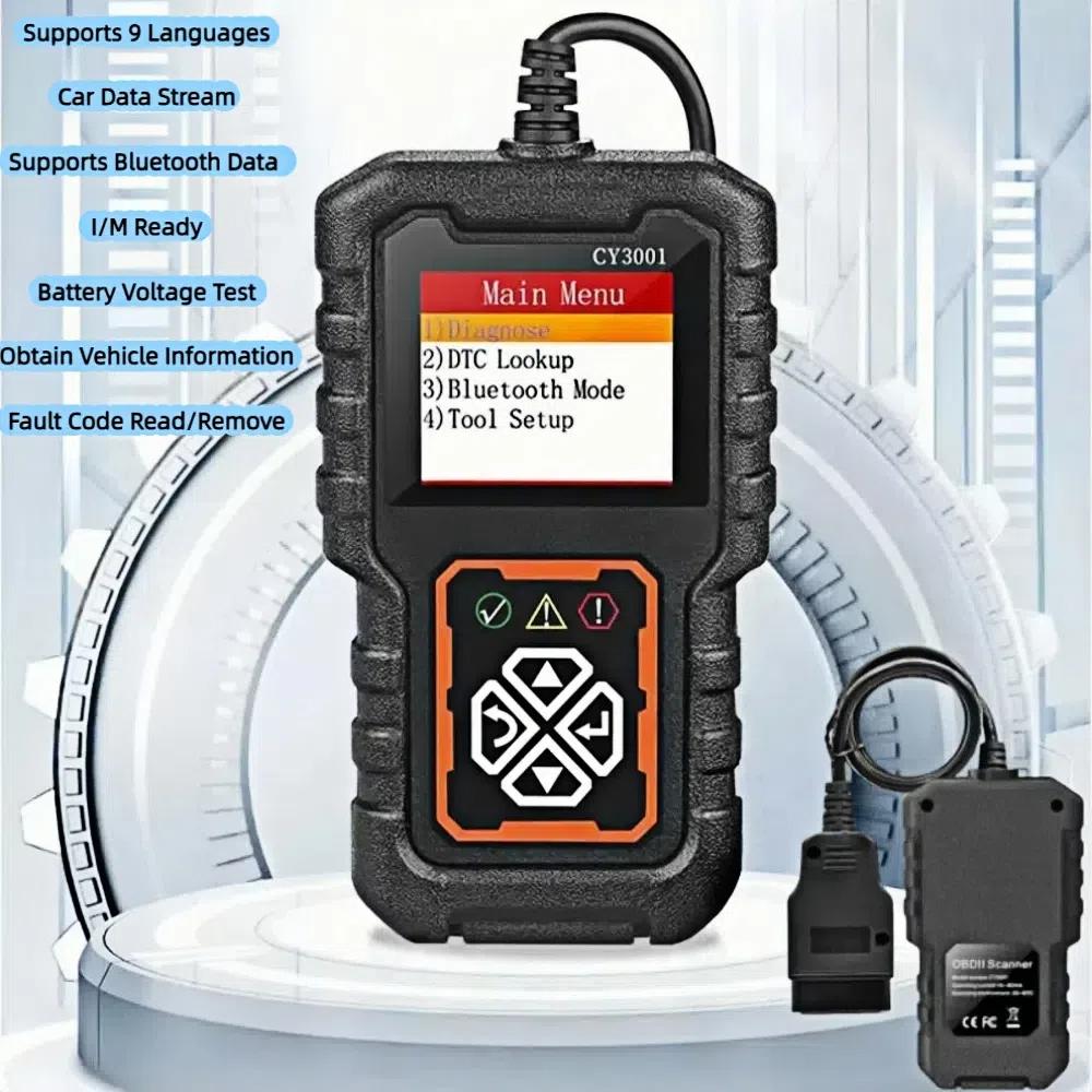 

Elm327 Chip OBD2 Scanner CY3001 Professional Fault Detector For Android/iOS