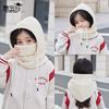 Children's Hats, Masks, Scarves, Integrated Hats, Winter Boys and Girls Fleece Ear Protectors, Pullover Hats, Cold Protection and Warmth
