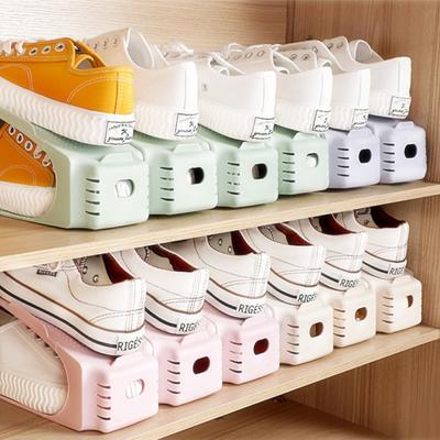 Organizzatore Regolabile Supporto per Calzature Colore Solido Scarpiera Stand Portascarpe