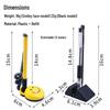 Rectangular Diamond Ballpoint Pen with Adhesive Stand for Signature and Contracts