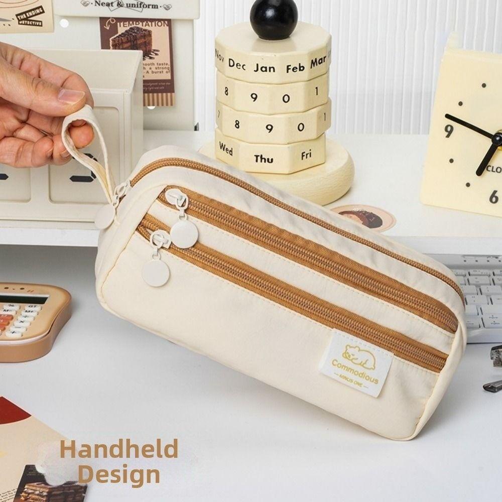 Simple Pencil Case Large Capacity Pencil Storage Bag Stationery Pen Bag  School Supplies