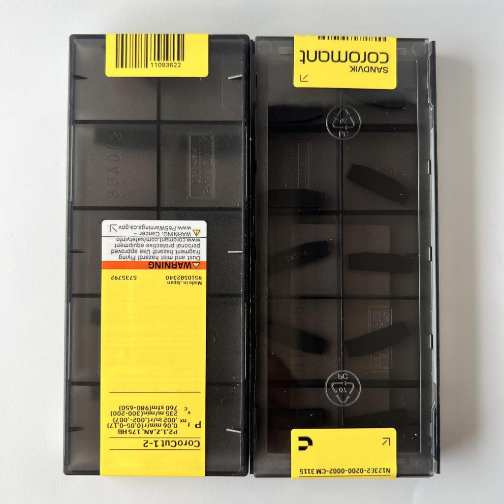 SANDVIK / N123E2-0200-0002-CM 3115 / Original Swedish hard alloy blade 10 Pcs