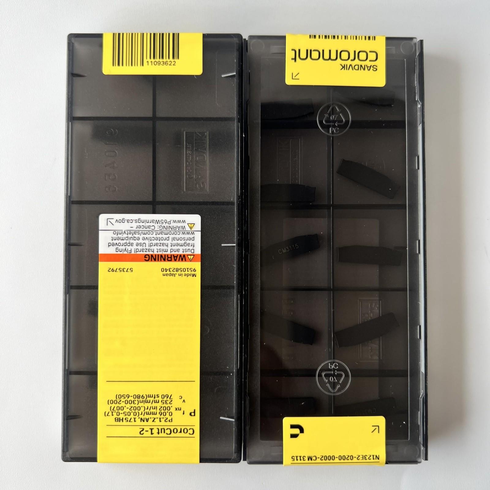 

SANDVIK / N123E2-0200-0002-CM 3115 / Original Swedish hard alloy blade 10 Pcs