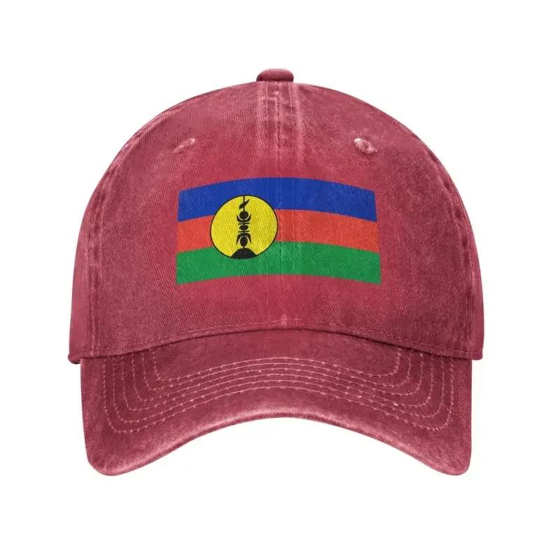 

Custom Fashion Cotton Flags Of New Caledonia Baseball Cap for Women Unisex Breathable Dad Hat Sun Protection Baseball Cap