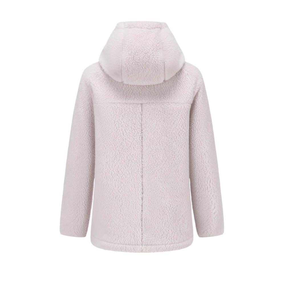 DECATHLON SH500 QUECHUA Warm Colour-Blocked Hiking Hooded Long Sleeve Fleece Jacket Women's Pale Purple Grey