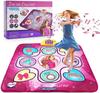 Dance Mat, Electronic Light Up Dance Pad Musical Play Mats Dancing Floor Game Mat Toys with 5 Game Modes (39.4x 34inch) for Girls & Boys Age 3+