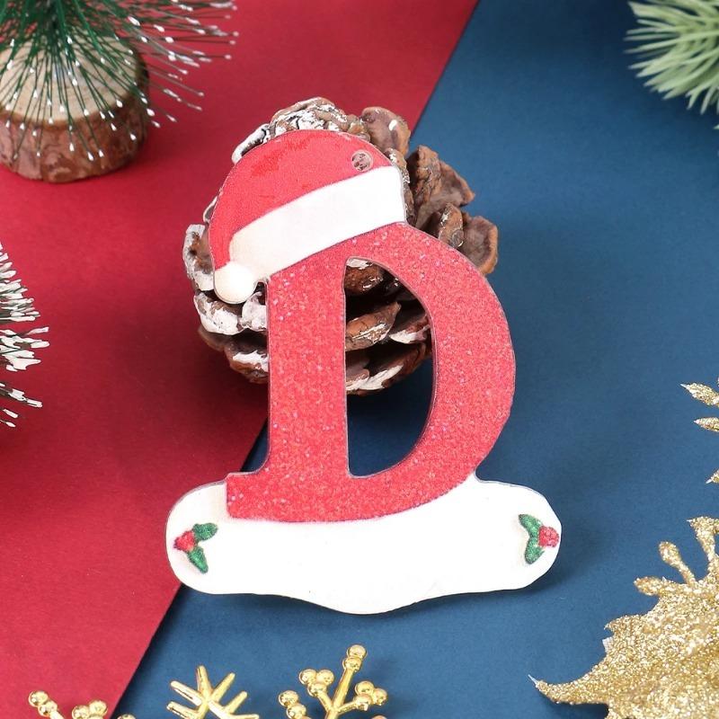 1Pcs 26 Christmas Letter Decor Xmas Tree Decoration 3D Hanging Pendant Party Home Room Ornament Navidad New Year 2026 Gifts