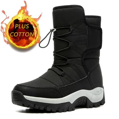Novo inverno botas de neve quentes masculinas shaggy velo tornozelo botas femininas tênis ao ar livre à prova dwaterproof água antiderrapante botas de trabalho botas de caminhada