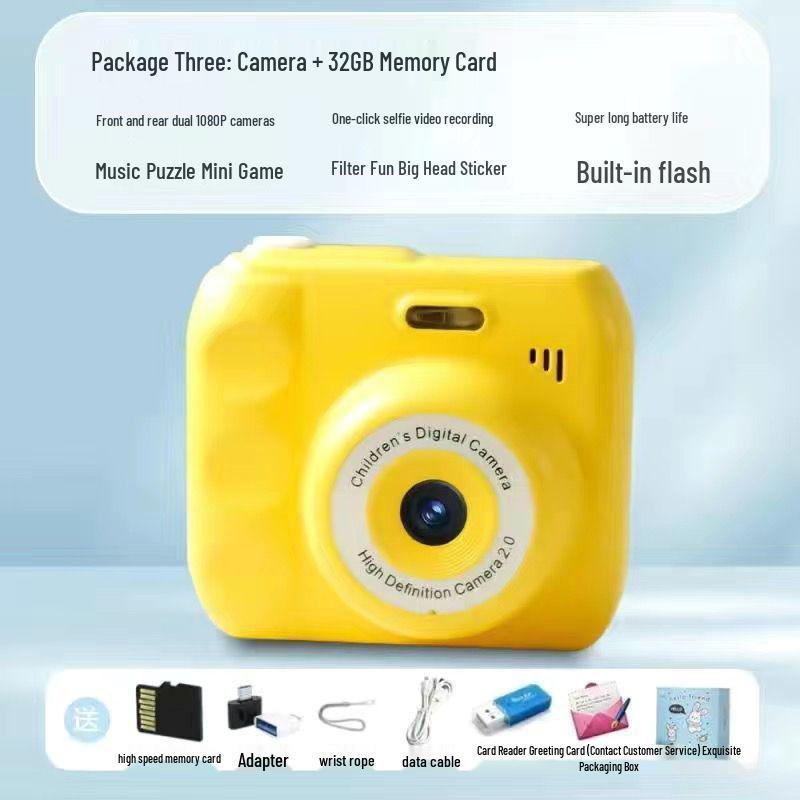 Cámara Polaroid Digital HD Doble para Campus y Fiestas - Transfiere Fotos al Teléfono - 12 Colores Disponibles