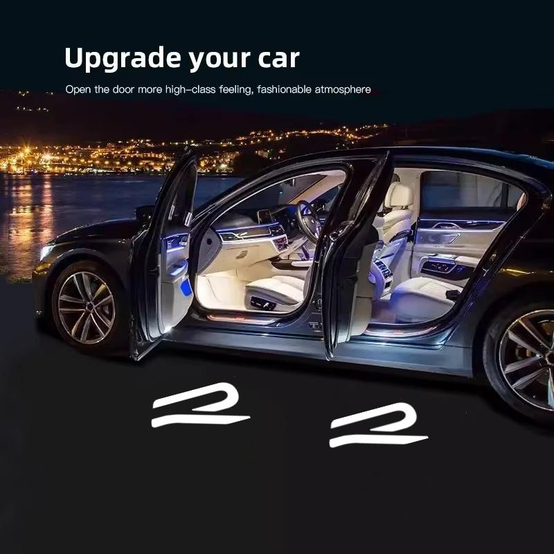 For VW Car Door Welcome Light Logo Projector Lights Accessories for Volkswagen Rline R Passat GOLF 4 5 6 7 8 GTI POLO Touareg