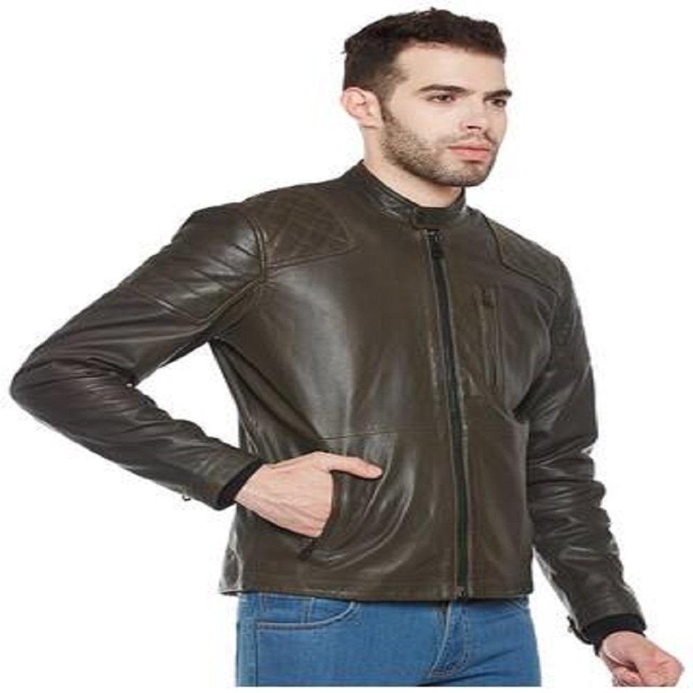 NOORA Men's Real Leather Jacket ST028