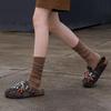 Bead Fringe Flats Suede Slippers Winter Women Shoes Trend Slingback Casual Mules Fashion Flip Flops Home Zapatillas Mujer