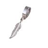 Simple Stainless Steel Hip-Hop Punk Lightning Feather Pendant Earrings Cross Earrings Men and Women Titanium Steel Earrings Ambience Back To School