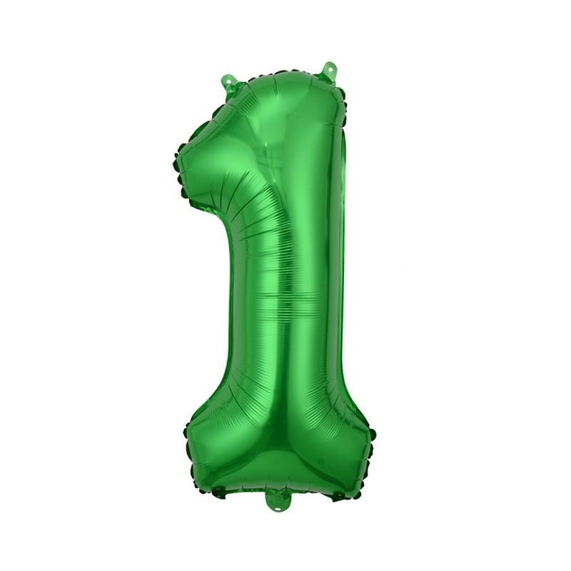 Small Digital Balloon 16-Inch Us Version Of Thin Body Decoration Birthday Party Aluminum Film Balloon Digital Balloon