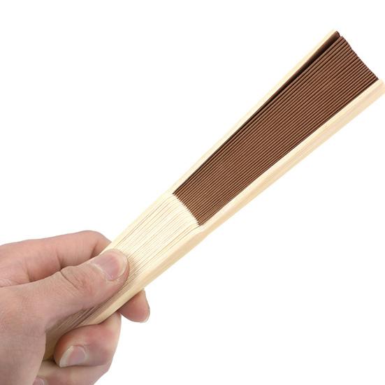 Sammenleggbar vifte Lett å male Bambusviftehåndtak Glatt åpning Komfortabelt grep DIY Førskoleutdanning Sammenleggbar vifte Hjemmeforsyning