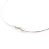 Les Trésors De Lily [J7216] - Silver 'Choréographie' Steel Necklace - Pattern Width 8 Mm