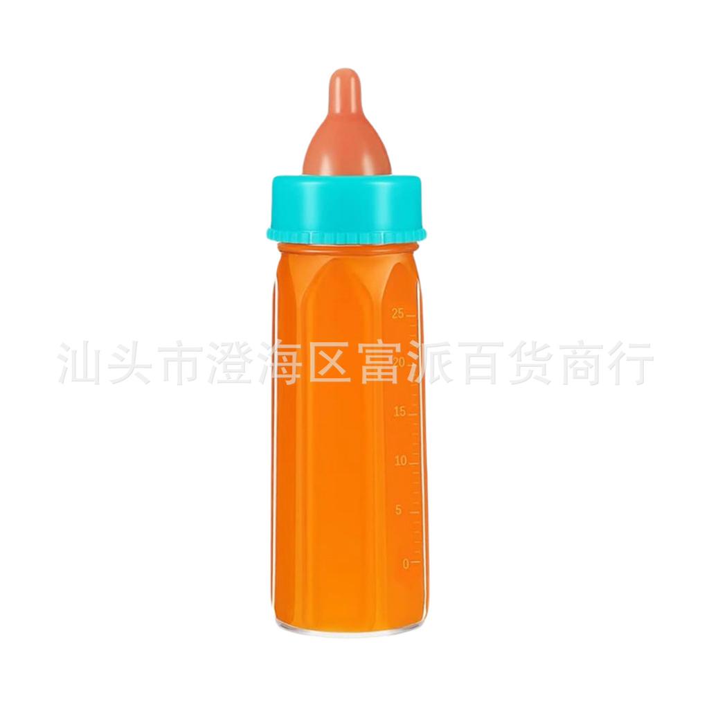 Baby Feeding Bottle Toy Set Realistic Design Safe Soft Nipple Durable Plastic Bottle for Infant Pretend Play Role Play Accessories
