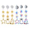 3Pcs LED Christmas Window Lights with Suction Cups Christmas Window Hanging Lights for Christmas Window Glass Wall Indoor Decor