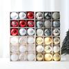 Colorful 8cm Painted Christmas Ornament Balls Gift Set - Festive Decorative Christmas Tree Baubles