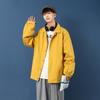 Coachjacke Herren Frühling lässig vielseitig Herbstkleidung einfarbiger Mantel Übergröße Baseballtrikot koreanische Version Oberteil Herren