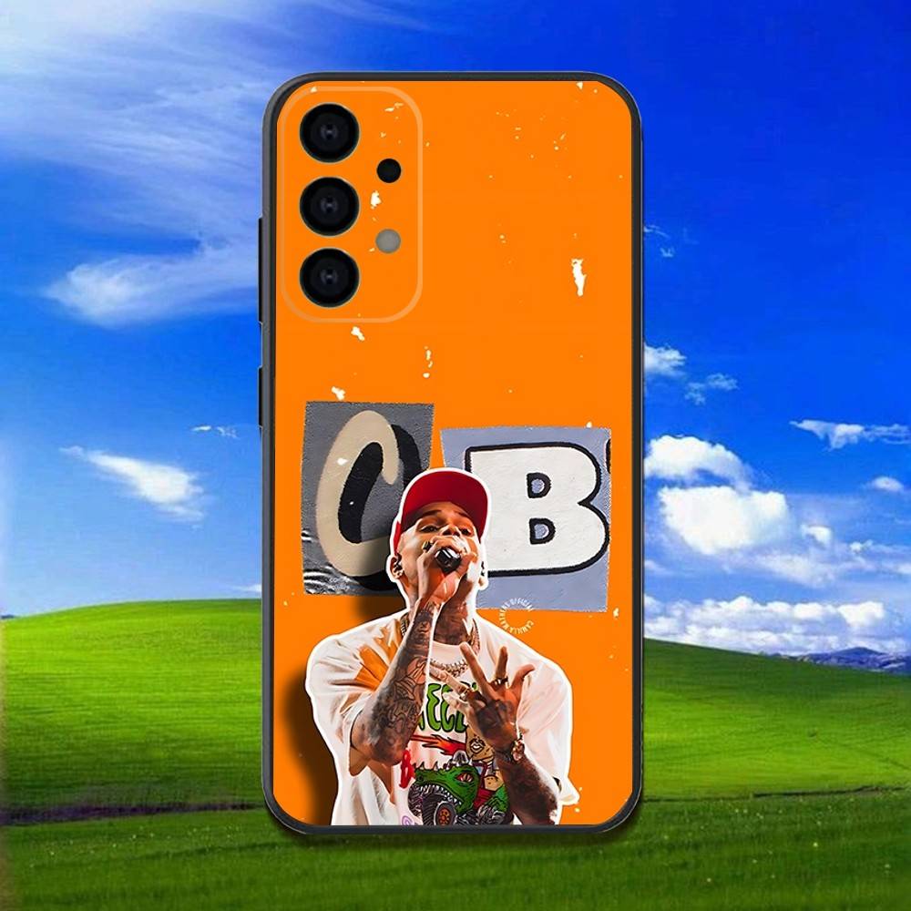 Hot C-Chris B-Brown Singer Phone Case For Samsung Galaxy A13,A21s,A22,A31,A32,A52,A53,A71,A80,Soft Black Shell