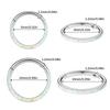 Neuer Stahl Septum Piercing Nasenring 8-10mm Opal Scharnier Segment Clicker Ohrknorpel Ohrringe Helix Lippenpiercing Körperschmuck