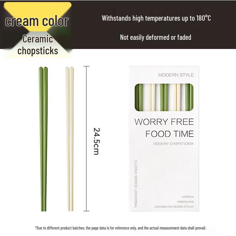 COOKER KING Premium High-Temperature Ceramic Chopsticks
