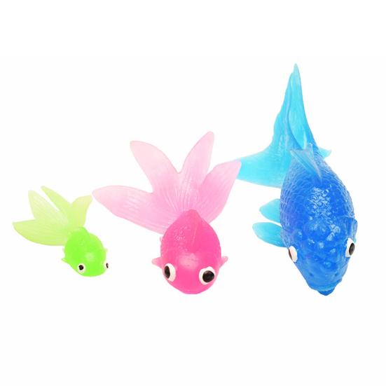Goldfisch Modell Bunt Cartoon Fisch Serie Miniatur Figur Ornament Weiches TPR Meerestier Fisch Figur Kinder Angelspielzeug Aquarium Dekoration