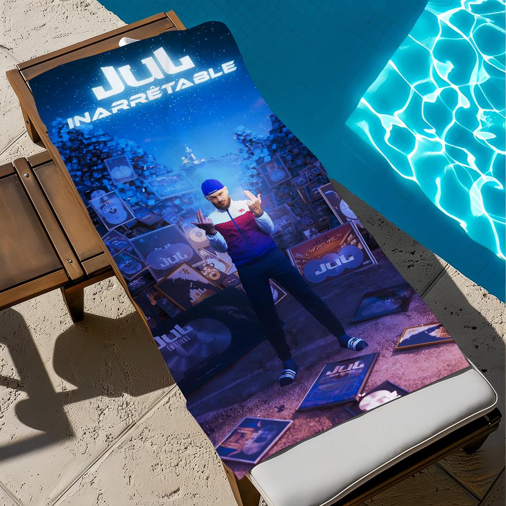 Handtuch Fitnessstudio J-Jul Dusche Camping Schnelltrocknend Sport Große Strandtücher Rapper Weich I-inarretableS Sänger Pool Geschenk Für Reisen