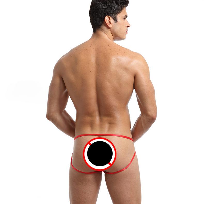 Jockstrap G-struny a tanga Sexy Gay Men Spodní Prádlo Gay Penis Váček Bikiny Dutá tanga Pánské Spodní prádlo