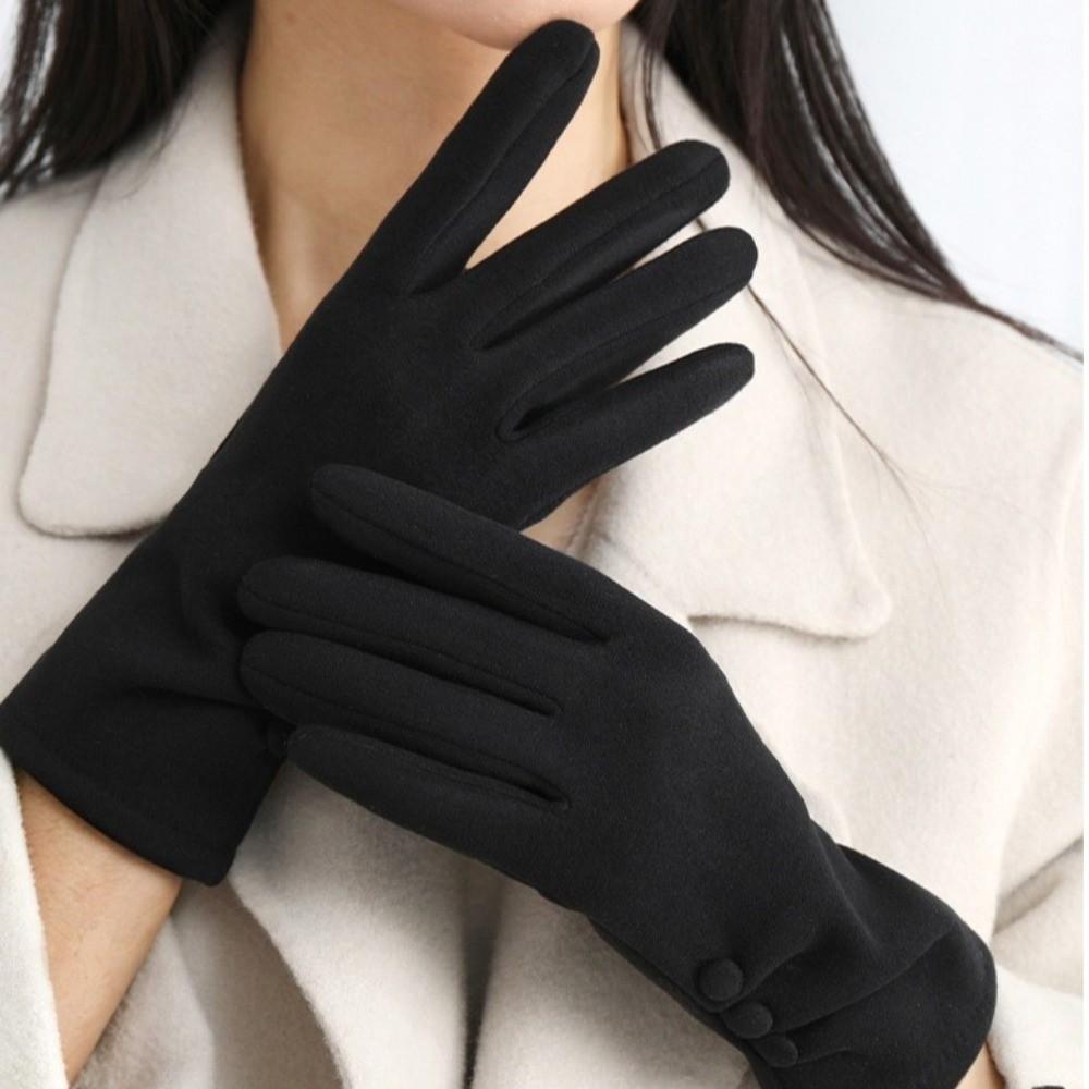 Soft Velvet Winter Thermal Gloves Thick Lined Fleece Lined Gloves Touchscreen Gloves  Riding