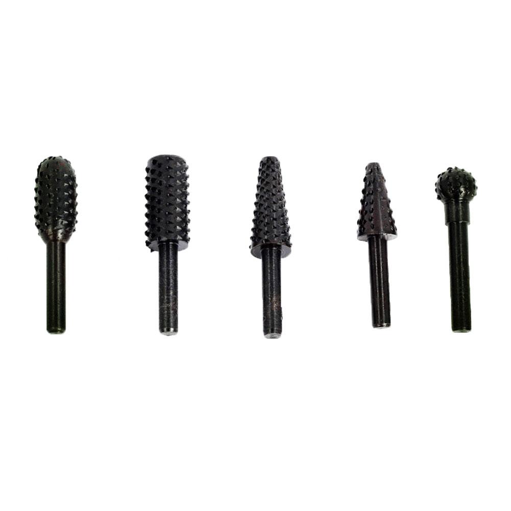 

5 шт. 1/4 дюйма хвостовик DIY набор сверл столярные режущие инструменты для общего строительства и техники чёрный